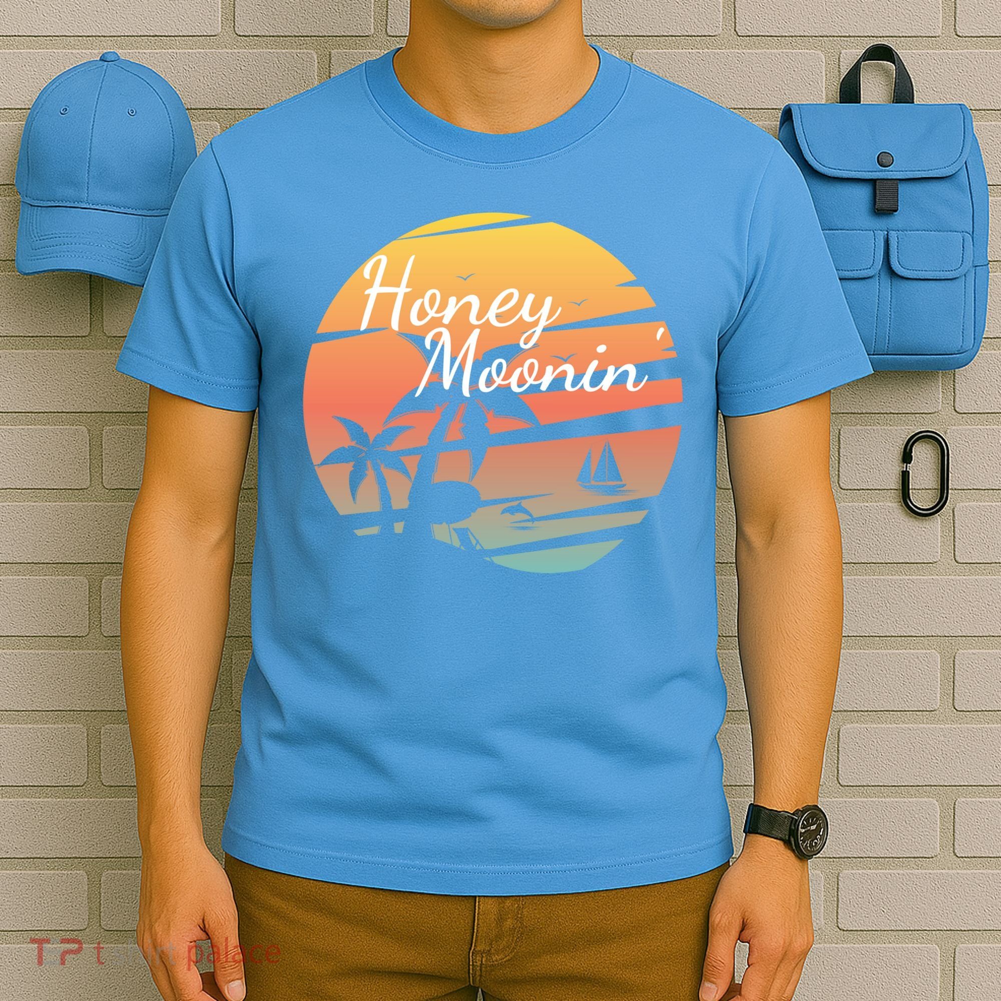 Honeymoon Couples Cool Gift Just Married Matching Honeymooning Trip Gift T-Shirt