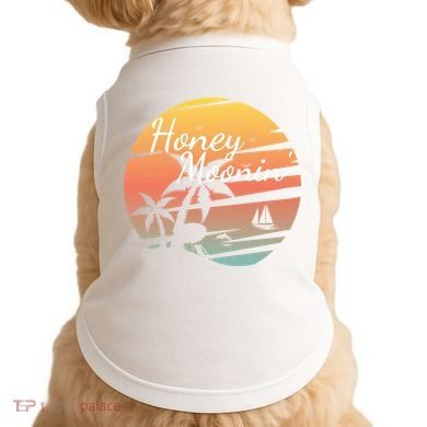 Honeymoon Couples Cool Gift Just Married Matching Honeymooning Trip Gift Doggie Tank