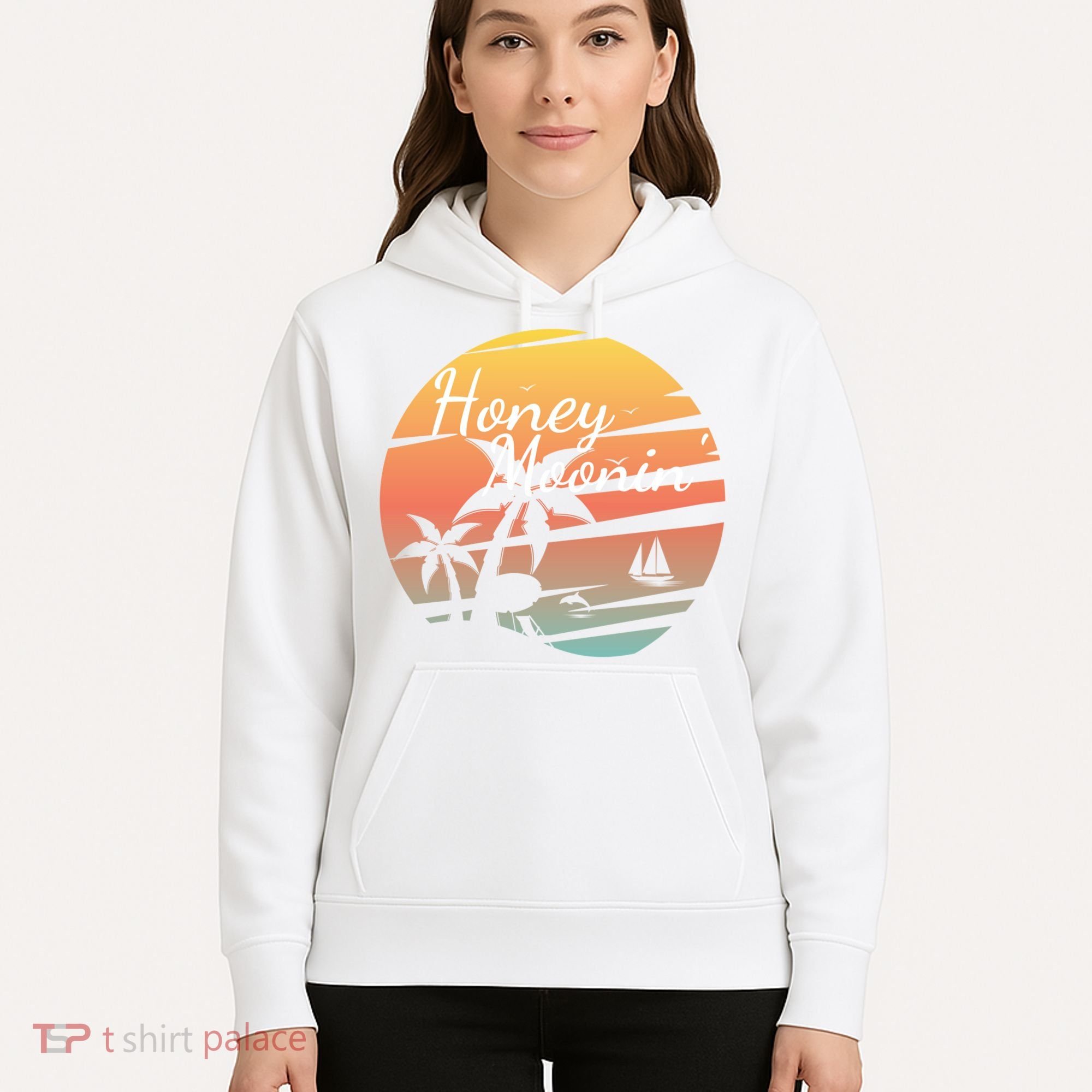 Honeymoon Couples Cool Gift Just Married Matching Honeymooning Trip Gift Hoodie