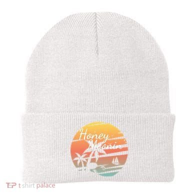 Honeymoon Couples Cool Gift Just Married Matching Honeymooning Trip Gift Beanie
