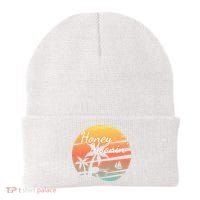 Honeymoon Couples Cool Gift Just Married Matching Honeymooning Trip Gift Beanie thumb 0