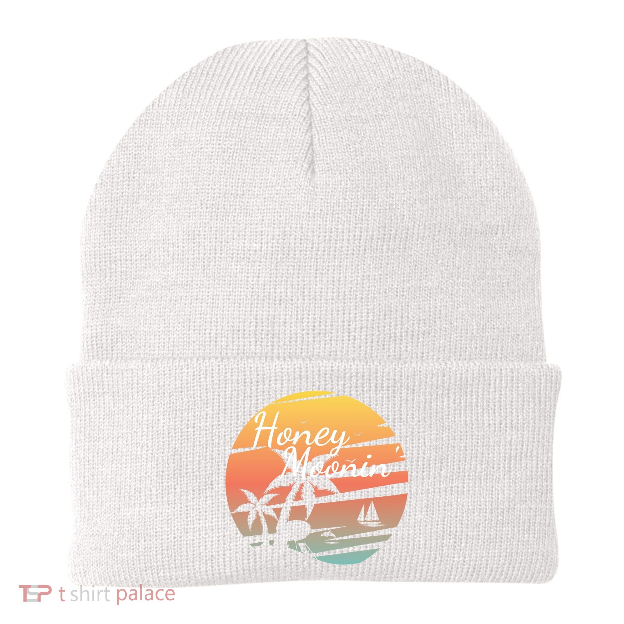 Honeymoon Couples Cool Gift Just Married Matching Honeymooning Trip Gift Beanie