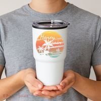 Honeymoon Couples Cool Gift Just Married Matching Honeymooning Trip Gift Tumbler thumb 2