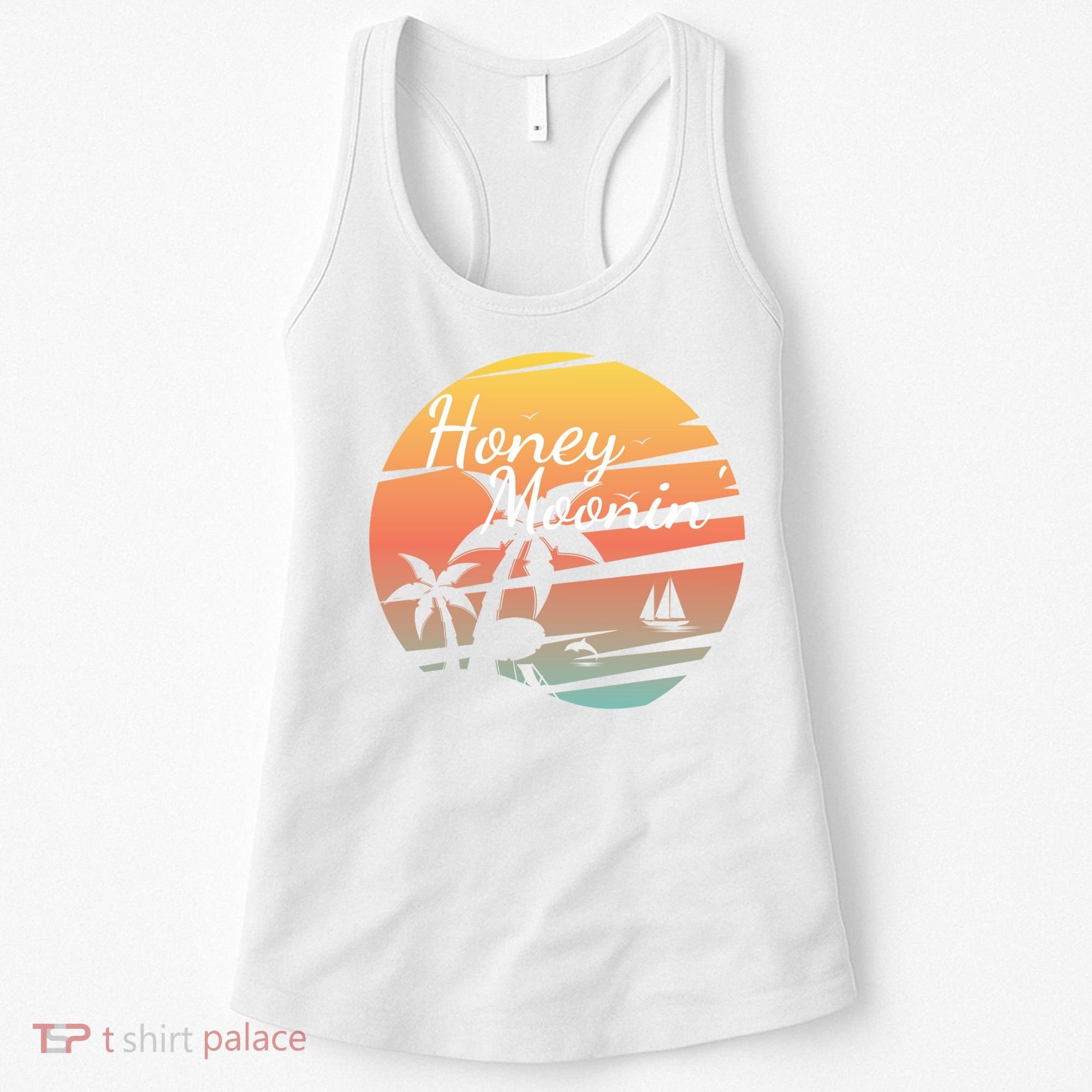 Honeymoon Couples Cool Gift Just Married Matching Honeymooning Trip Gift Women's Tank Top