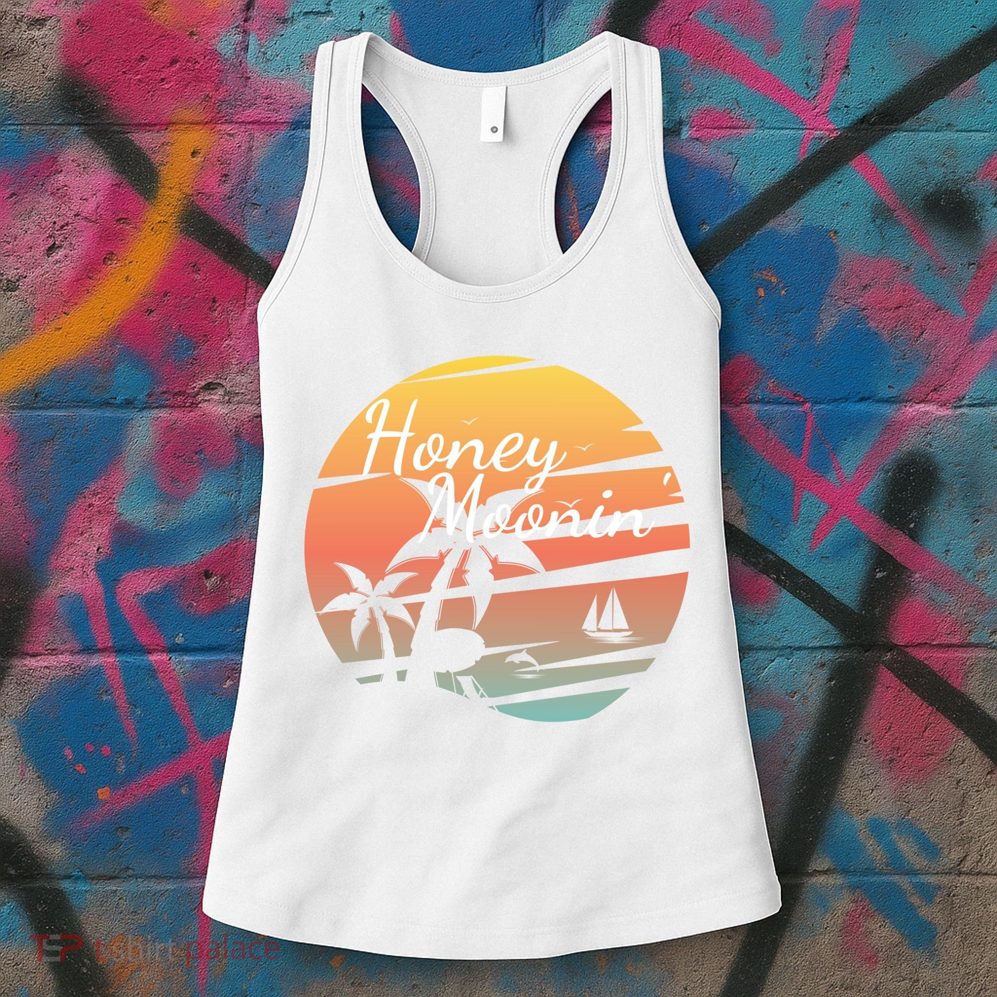 Honeymoon Couples Cool Gift Just Married Matching Honeymooning Trip Gift Women's Tank Top