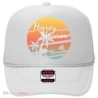 Honeymoon Couples Cool Gift Just Married Matching Honeymooning Trip Gift Hat thumb 0