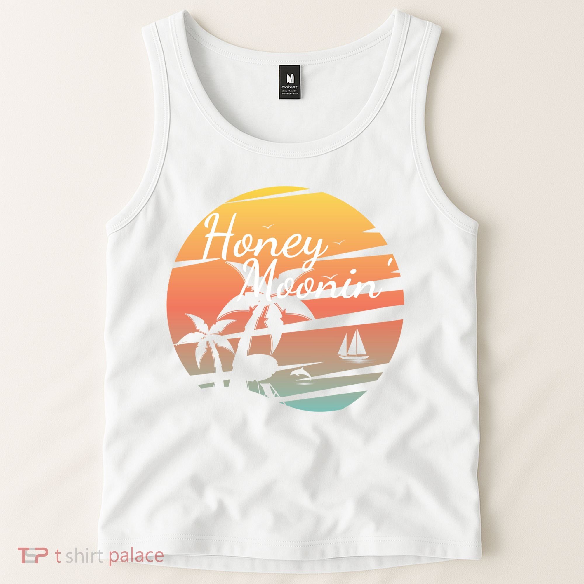 Honeymoon Couples Cool Gift Just Married Matching Honeymooning Trip Gift Tank Top