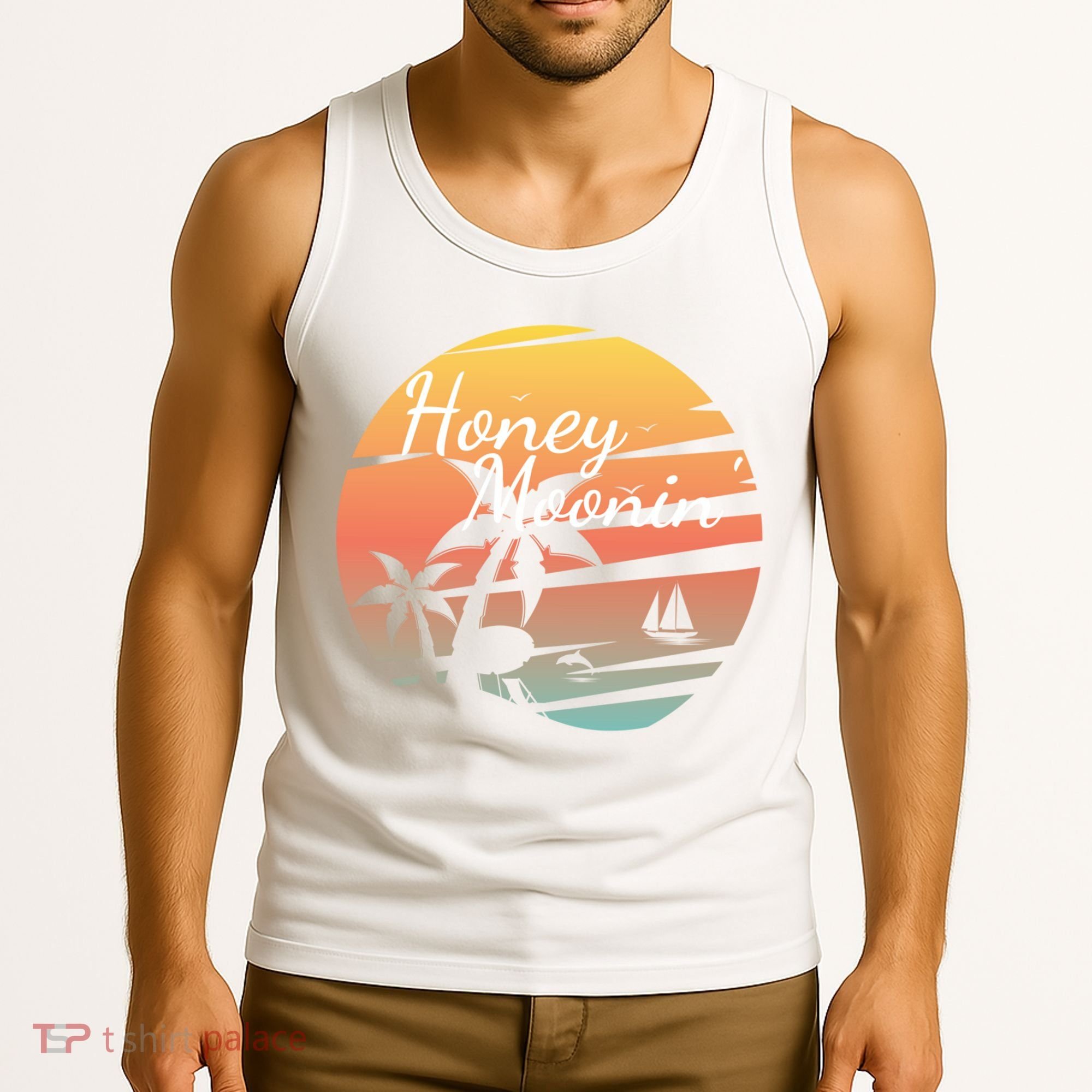 Honeymoon Couples Cool Gift Just Married Matching Honeymooning Trip Gift Tank Top