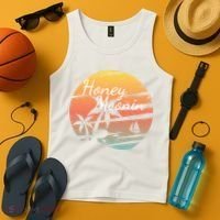 Honeymoon Couples Cool Gift Just Married Matching Honeymooning Trip Gift Tank Top thumb 4