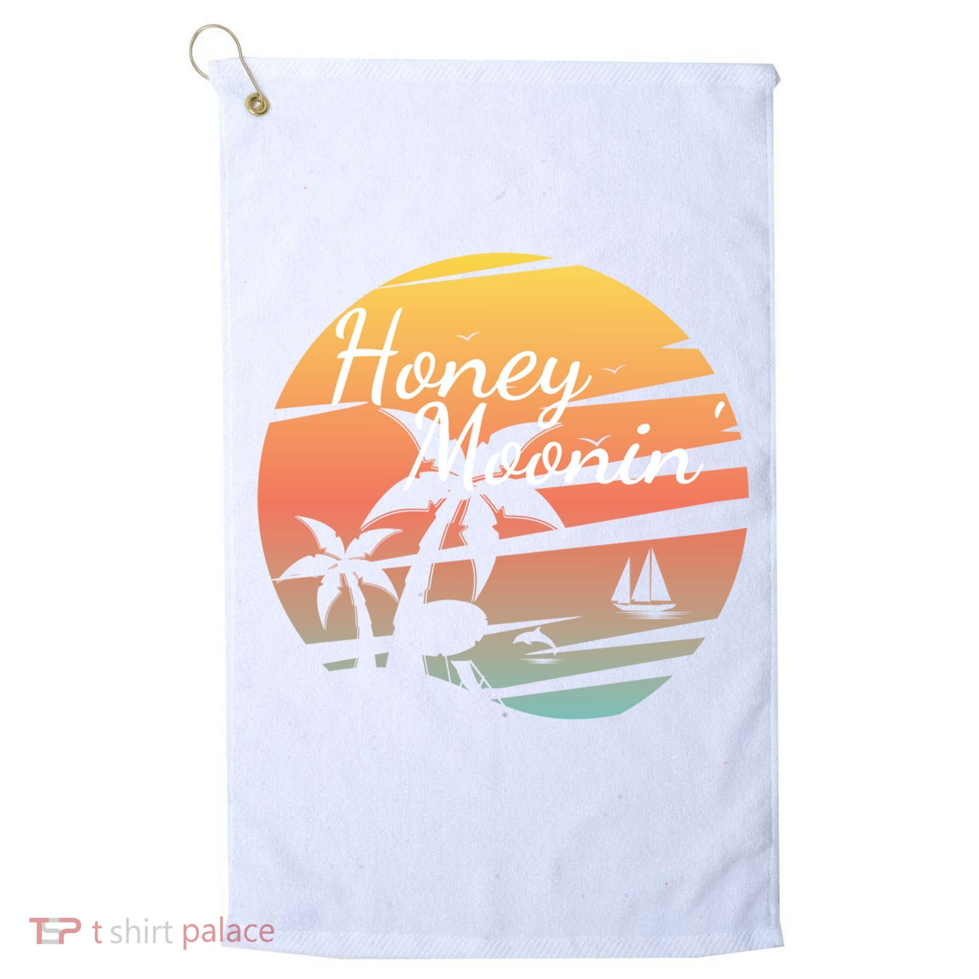 Honeymoon Couples Cool Gift Just Married Matching Honeymooning Trip Gift Golf Towel