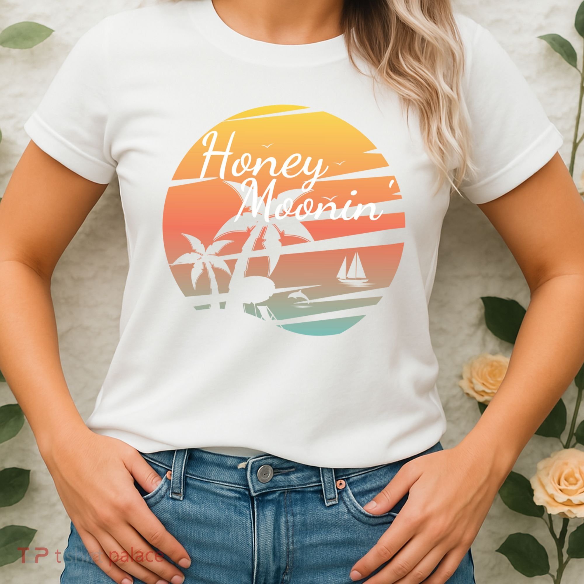 Honeymoon Couples Cool Gift Just Married Matching Honeymooning Trip Gift Women's T-Shirt