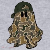 Halloween Camouflage Camo Ghost Hello Hunting Season Women's Sweatshirt thumb 2