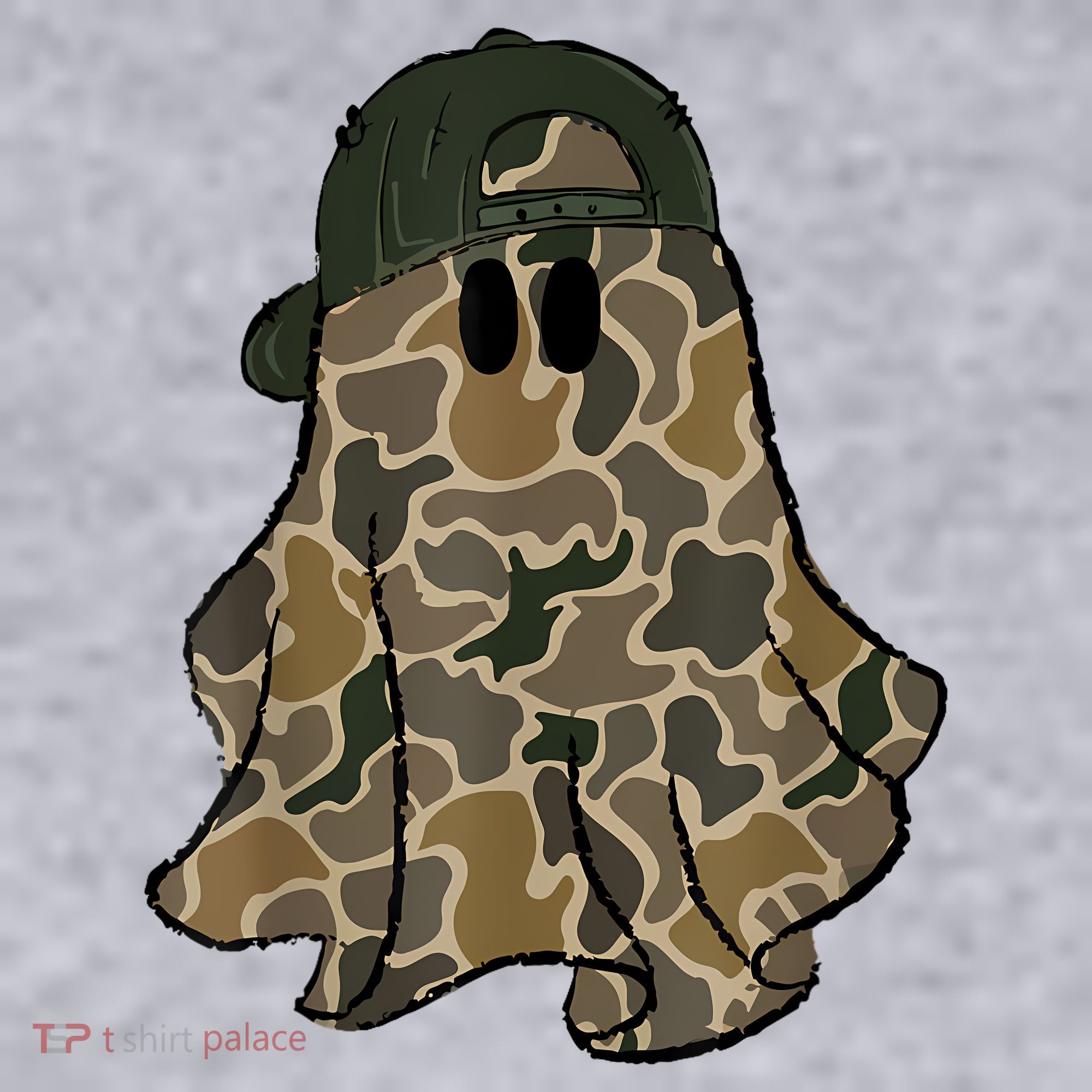 Halloween Camouflage Camo Ghost Hello Hunting Season Women's Sweatshirt