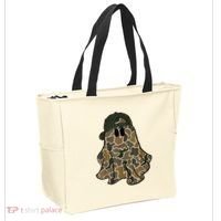 Halloween Camouflage Camo Ghost Hello Hunting Season Tote Bag thumb 2