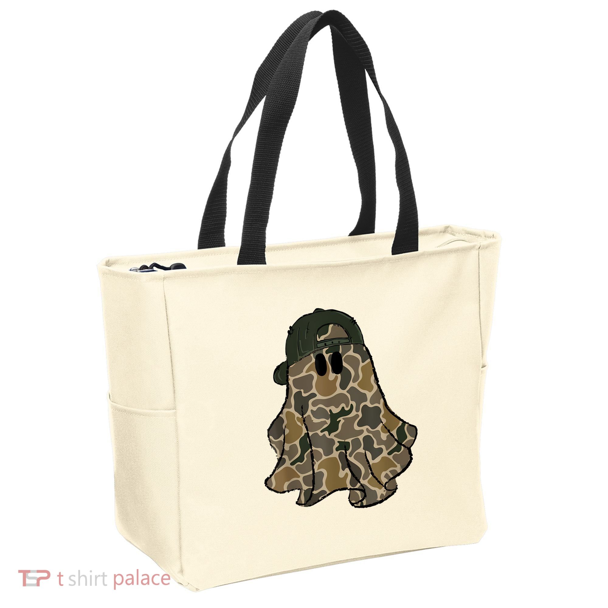 Halloween Camouflage Camo Ghost Hello Hunting Season Tote Bag