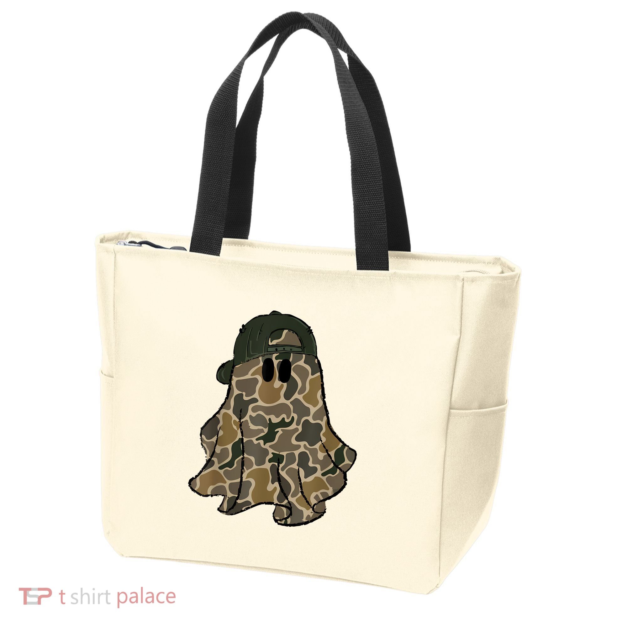 Halloween Camouflage Camo Ghost Hello Hunting Season Tote Bag