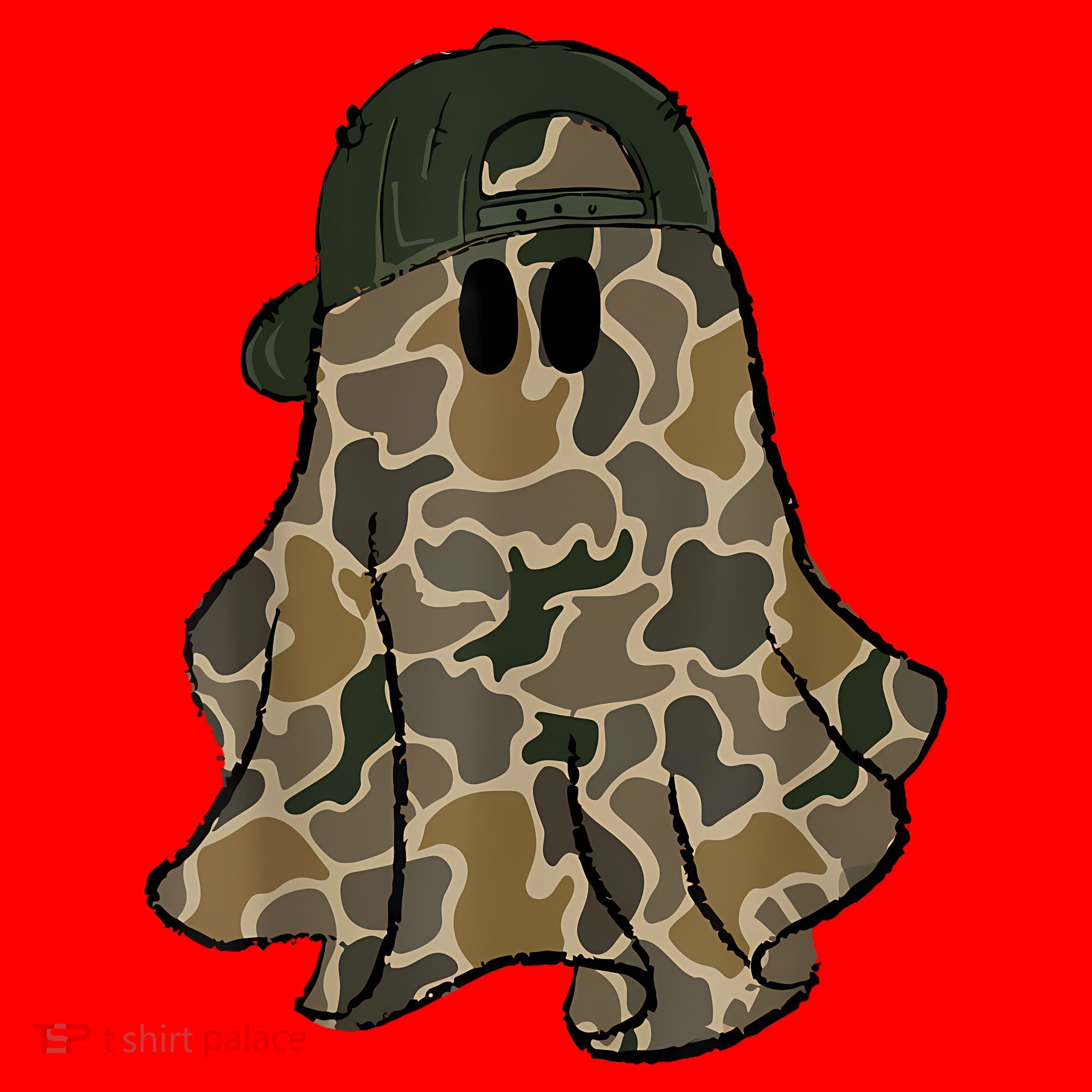 Halloween Camouflage Camo Ghost Hello Hunting Season Santa Hat