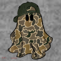 Halloween Camouflage Camo Ghost Hello Hunting Season Toddler Hoodie thumb 2
