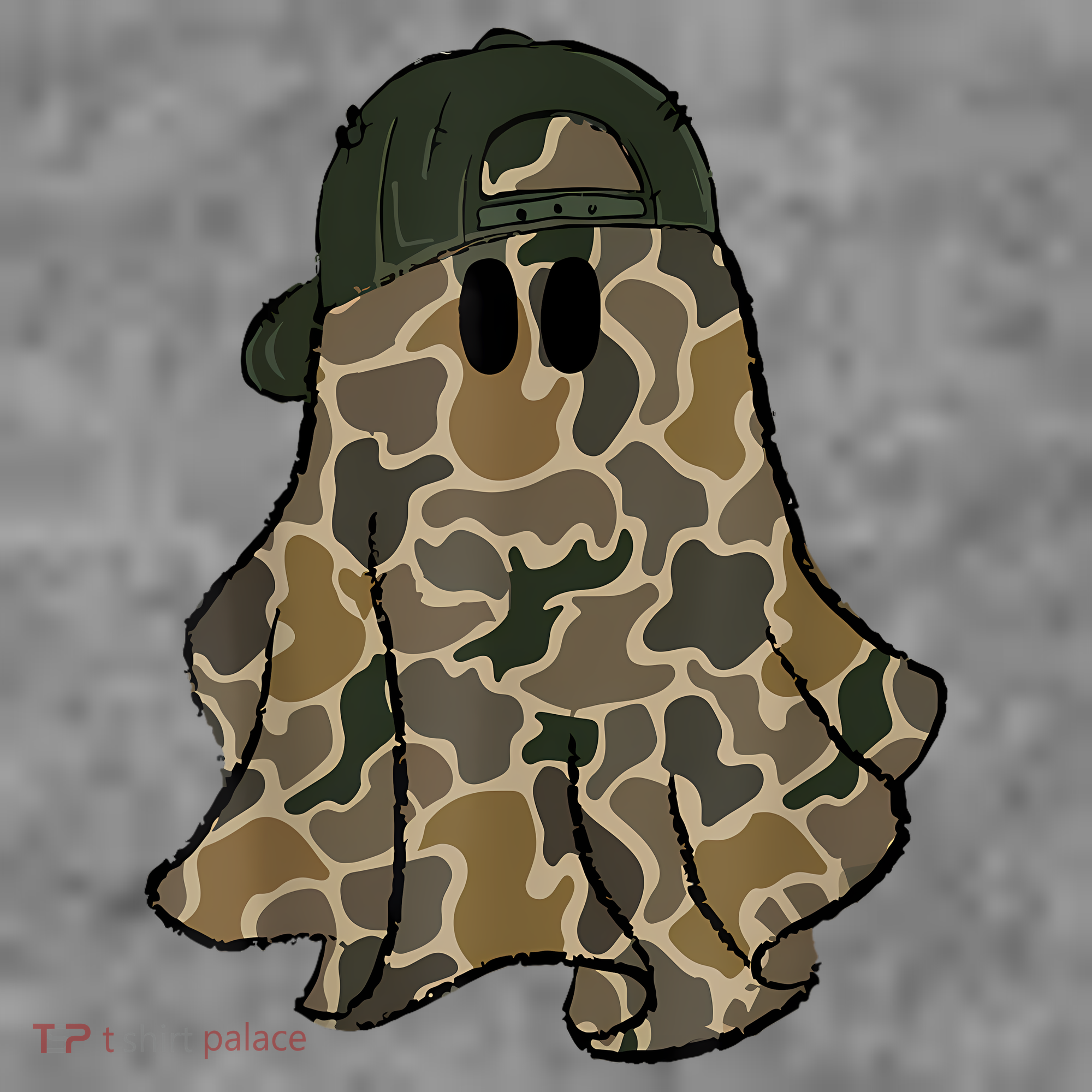 Halloween Camouflage Camo Ghost Hello Hunting Season Toddler Hoodie