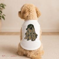 Halloween Camouflage Camo Ghost Hello Hunting Season Doggie Tank thumb 2