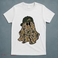 Halloween Camouflage Camo Ghost Hello Hunting Season T-Shirt thumb 5