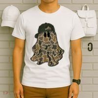 Halloween Camouflage Camo Ghost Hello Hunting Season T-Shirt thumb 6