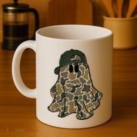 Halloween Camouflage Camo Ghost Hello Hunting Season Coffee Mug thumb 4