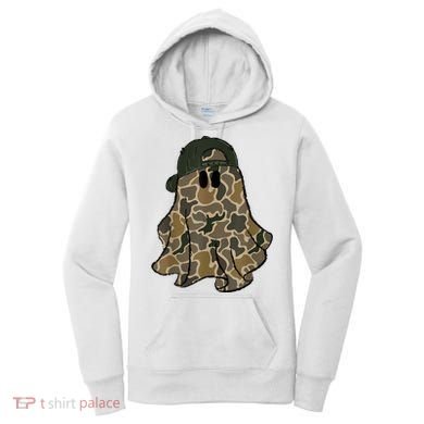 Halloween Camouflage Camo Ghost Hello Hunting Season Women's Hoodie
