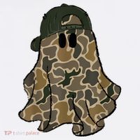Halloween Camouflage Camo Ghost Hello Hunting Season Women's Hoodie thumb 2