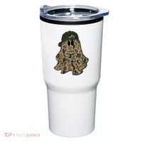 Halloween Camouflage Camo Ghost Hello Hunting Season Tumbler thumb 0