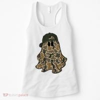 Halloween Camouflage Camo Ghost Hello Hunting Season Women's Tank Top thumb 0