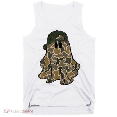 Halloween Camouflage Camo Ghost Hello Hunting Season Tank Top
