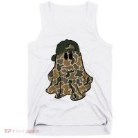 Halloween Camouflage Camo Ghost Hello Hunting Season Tank Top thumb 0