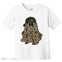 Halloween Camouflage Camo Ghost Hello Hunting Season Toddler T-Shirt thumb 0