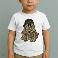 Halloween Camouflage Camo Ghost Hello Hunting Season Toddler T-Shirt thumb 2