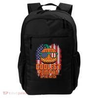 Halloween Costume Coolest Pumpkin In The Patch American Flag Gift Backpack thumb 0