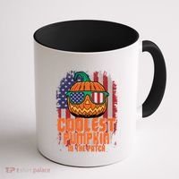 Halloween Costume Coolest Pumpkin In The Patch American Flag Gift Coffee Mug thumb 1