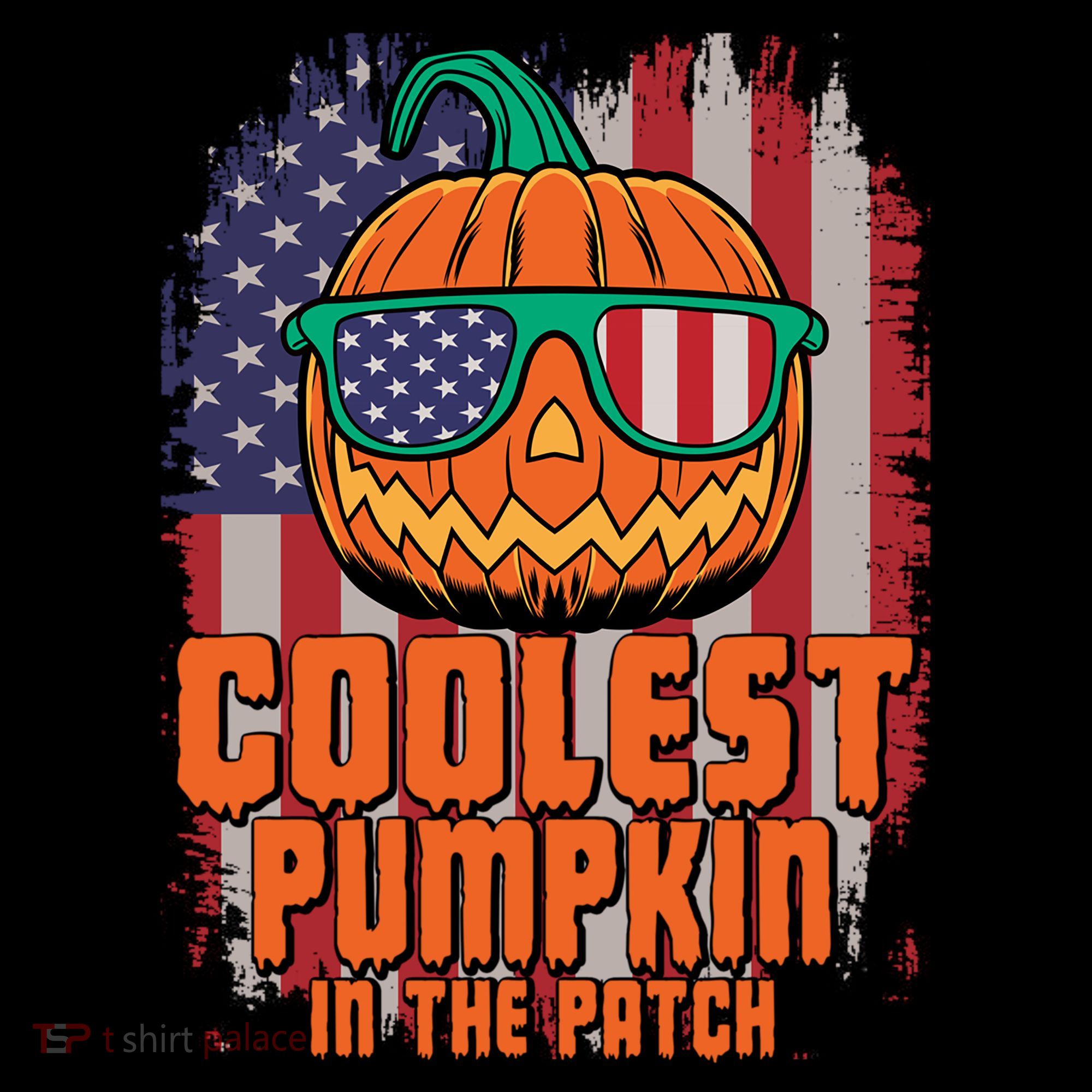 Halloween Costume Coolest Pumpkin In The Patch American Flag Gift Coffee Mug