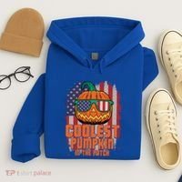 Halloween Costume Coolest Pumpkin In The Patch American Flag Gift Hoodie thumb 4