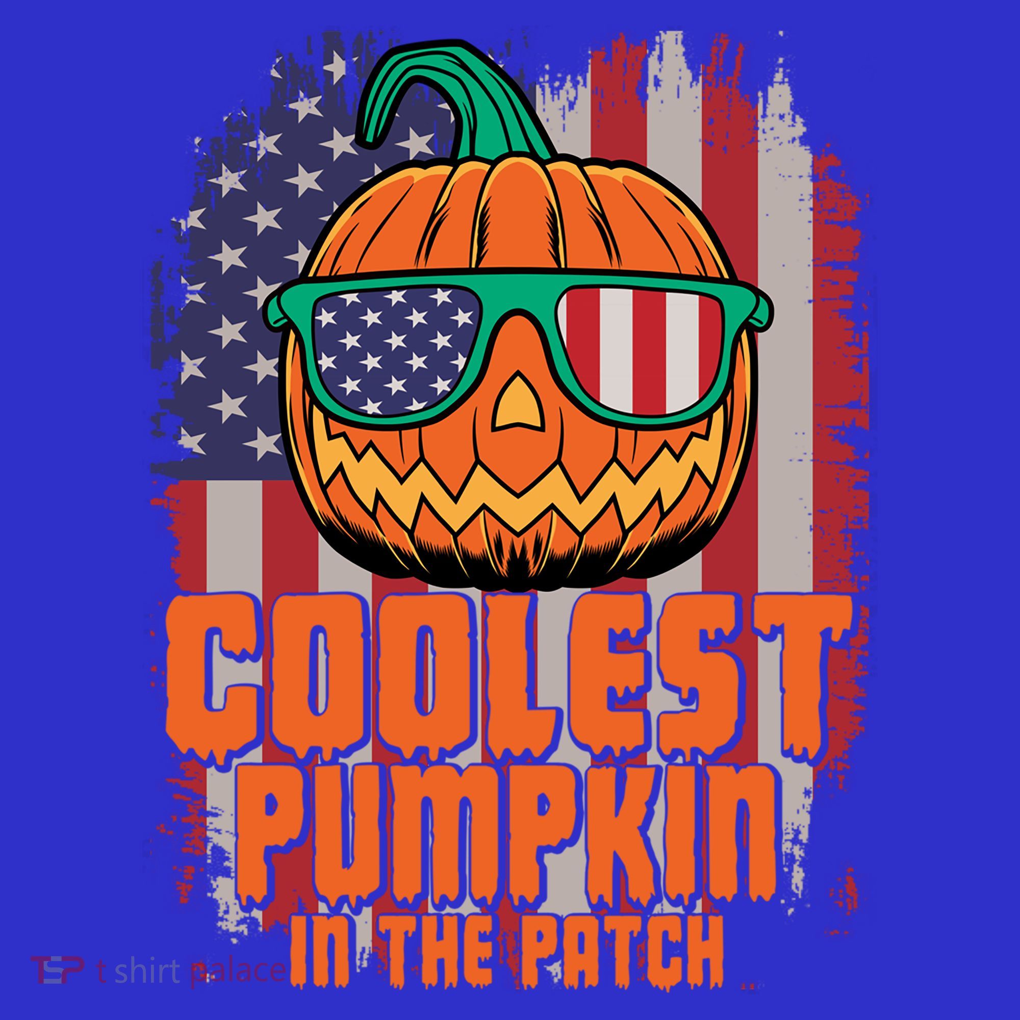 Halloween Costume Coolest Pumpkin In The Patch American Flag Gift Women's Tank Top