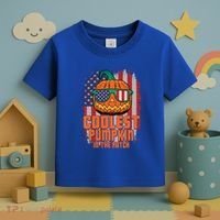 Halloween Costume Coolest Pumpkin In The Patch American Flag Gift Toddler T-Shirt thumb 3