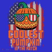 Halloween Costume Coolest Pumpkin In The Patch American Flag Gift Visor thumb 3