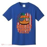 Halloween Costume Coolest Pumpkin In The Patch American Flag Gift Kids T-Shirt thumb 0