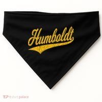 Humboldt County Ca Varsity Script Classic Sports Jersey USA-Made Doggie Bandana thumb 0