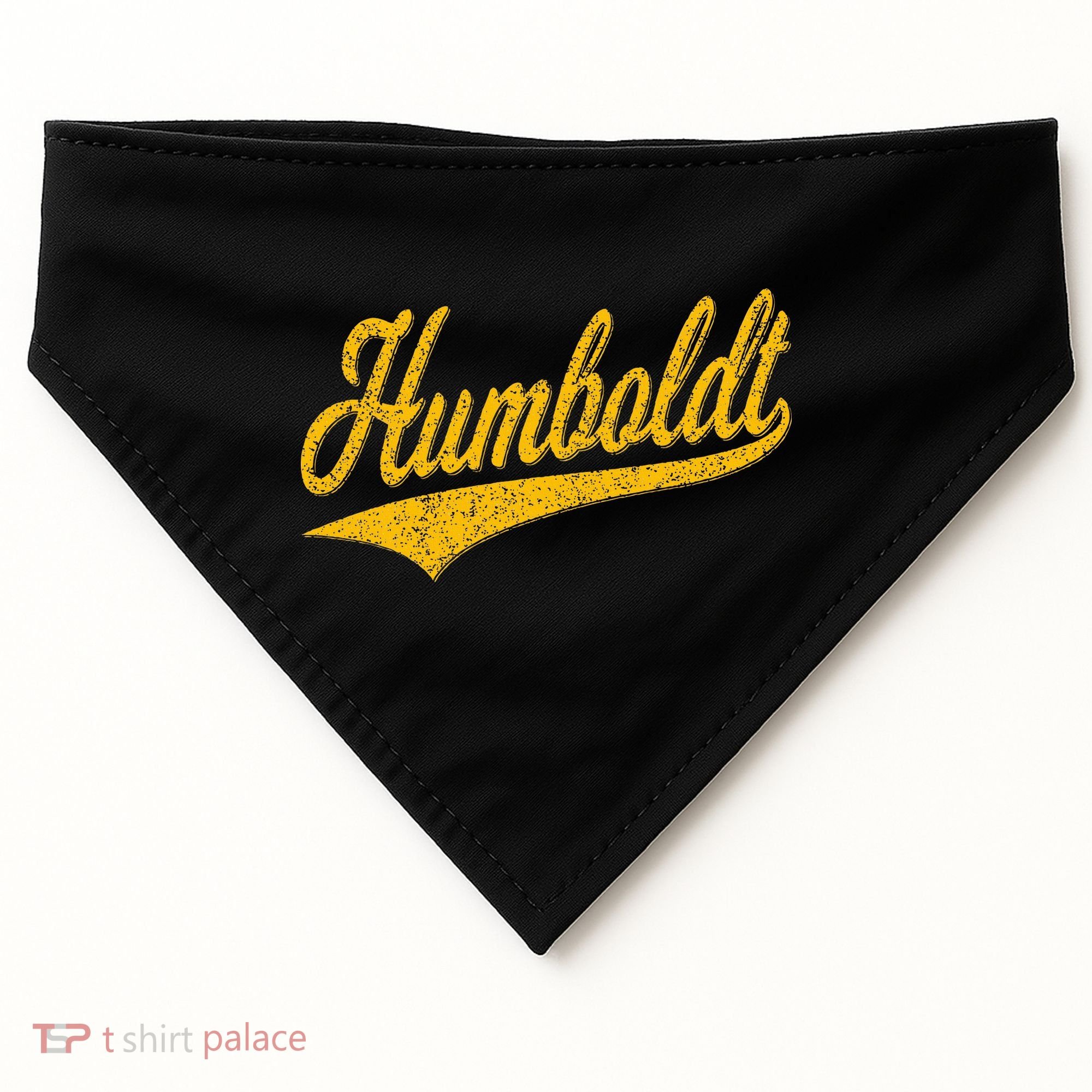 Humboldt County Ca Varsity Script Classic Sports Jersey USA-Made Doggie Bandana