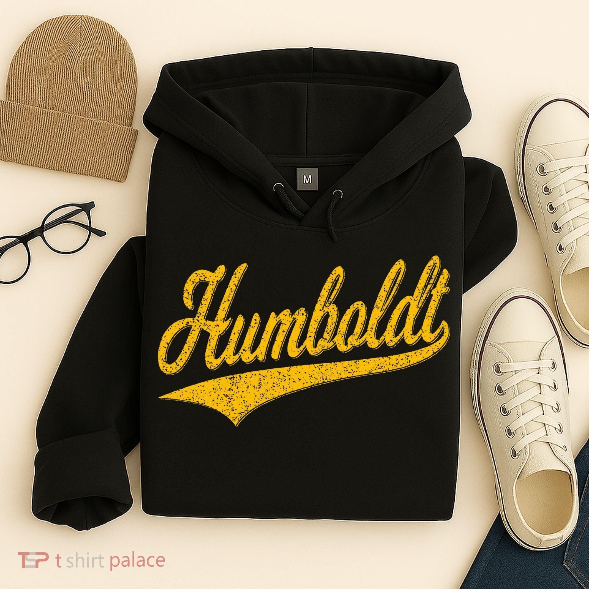 Humboldt County Ca Varsity Script Classic Sports Jersey Hoodie