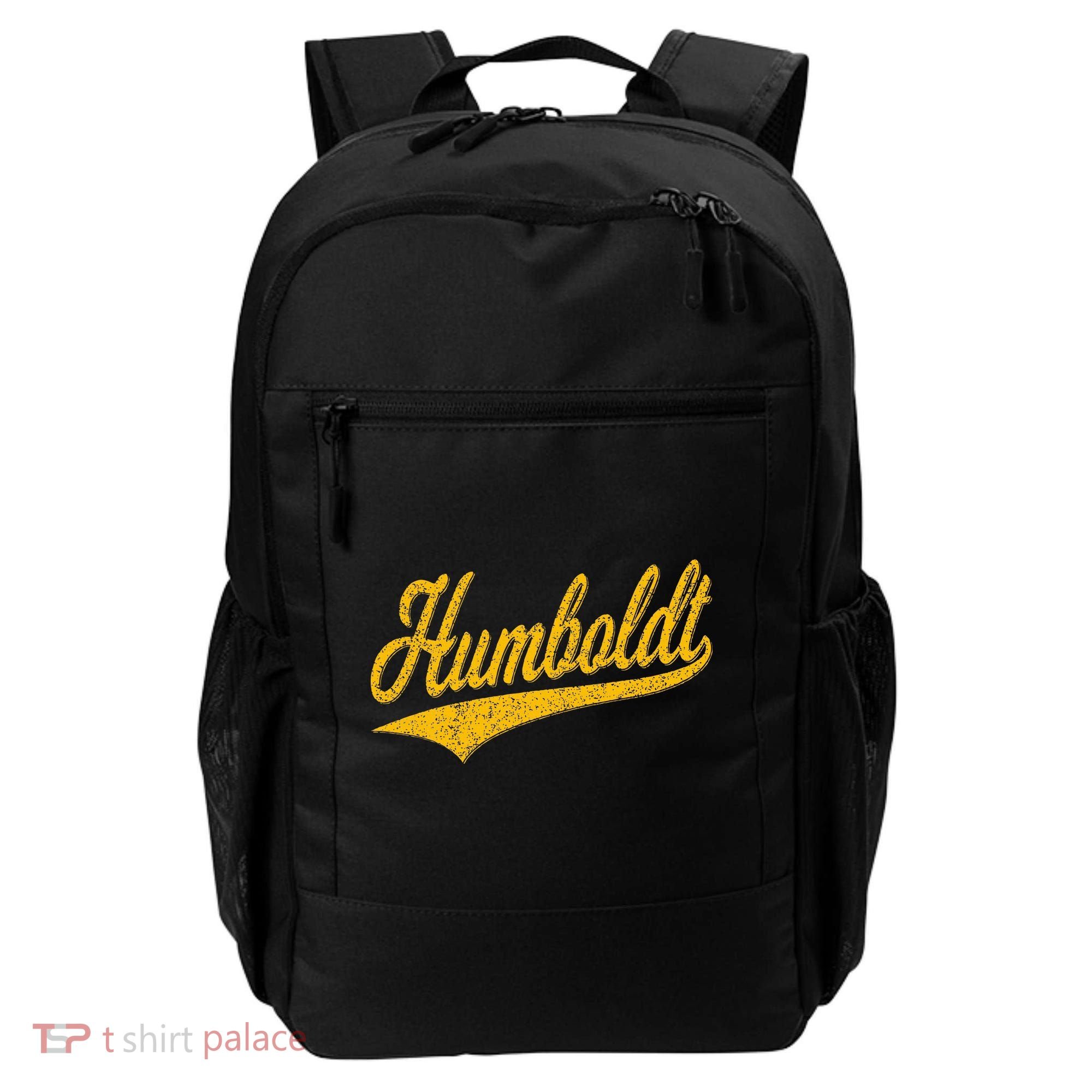 Humboldt County Ca Varsity Script Classic Sports Jersey Backpack