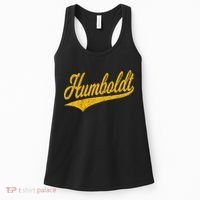 Humboldt County Ca Varsity Script Classic Sports Jersey Women's Tank Top thumb 0