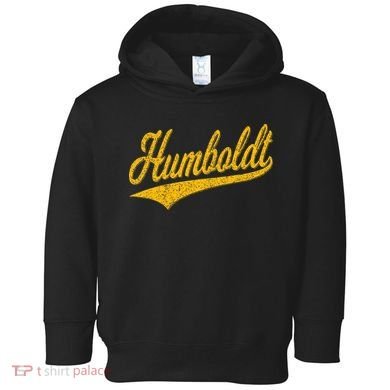 Humboldt County Ca Varsity Script Classic Sports Jersey Toddler Hoodie