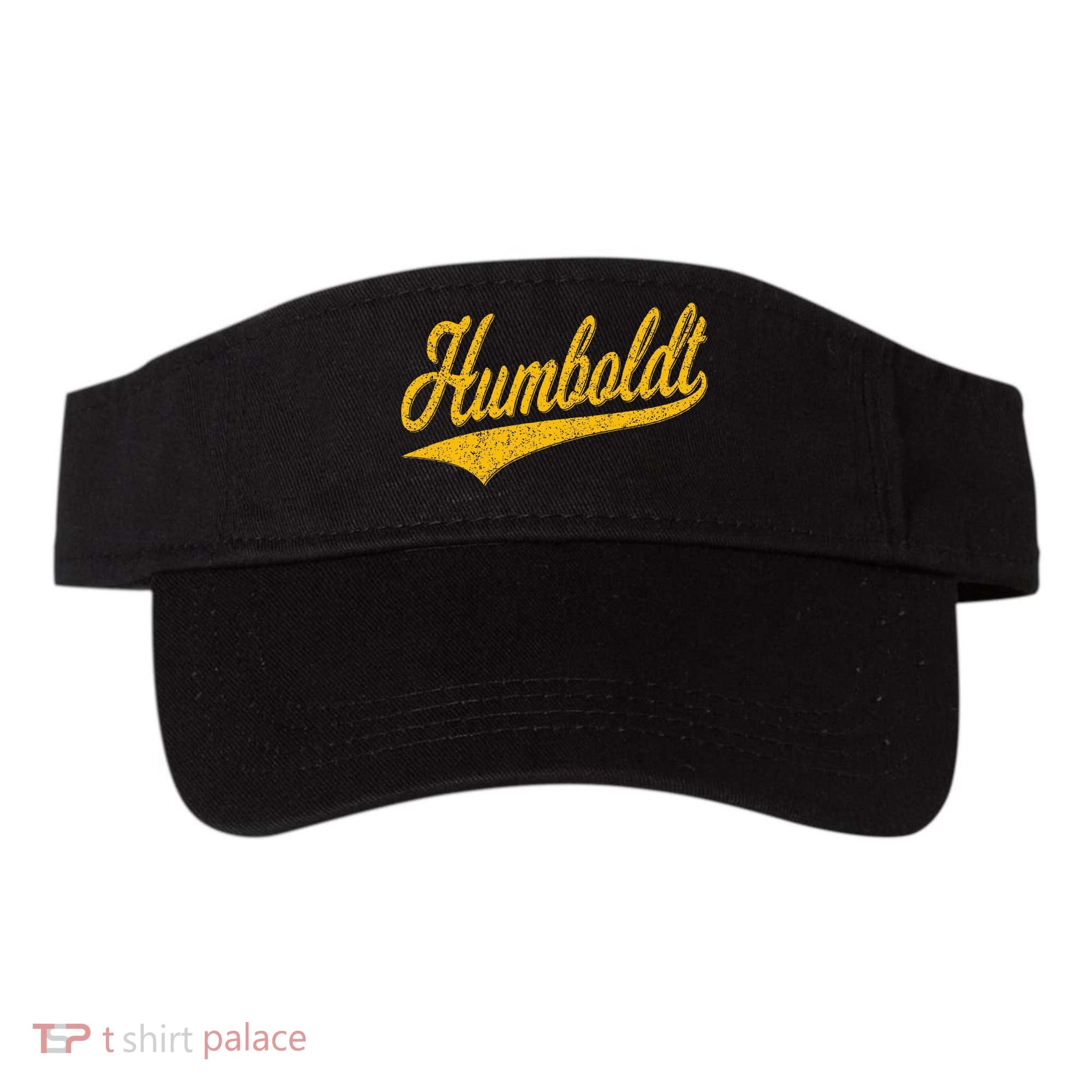 Humboldt County Ca Varsity Script Classic Sports Jersey Visor
